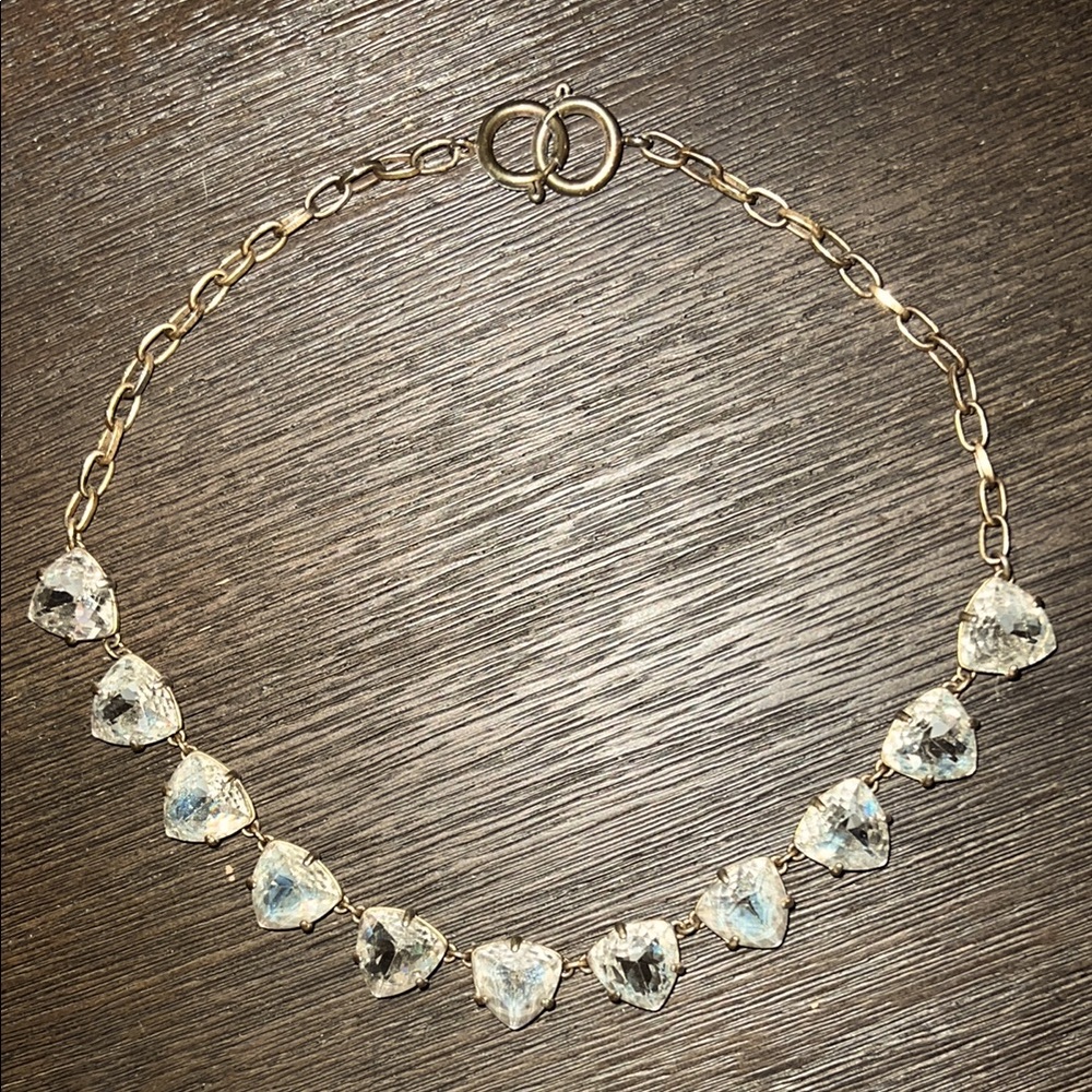 Gold Chloe + Isabel Crystal Necklace 17”